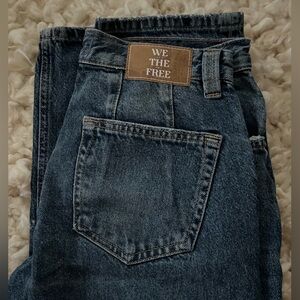 WE THE FREE low rise curvy straight leg jeans
